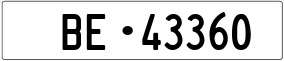 Truck License Plate